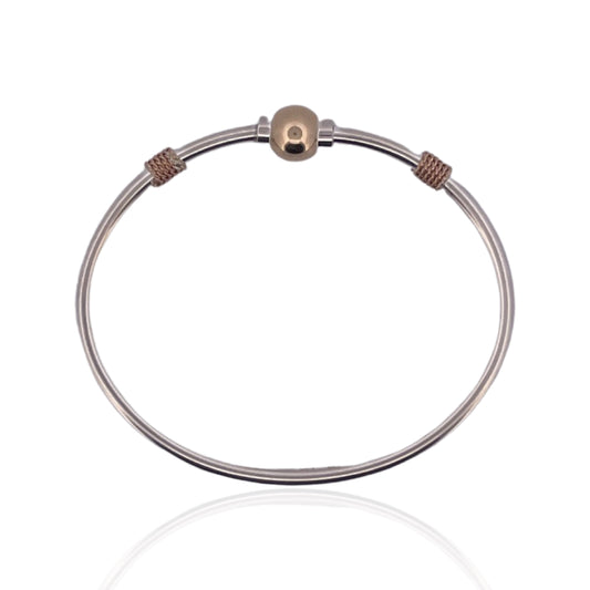 2tone-s-silver-14ky-1-ball-rope-sides-cape-cod-style-bracelet