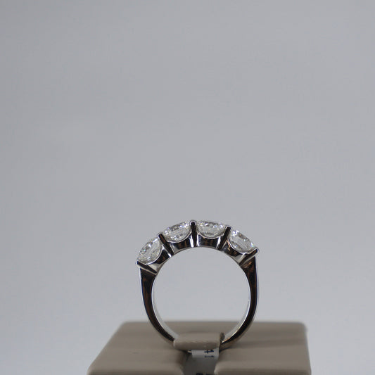 LAB GROWN 14KW 2.89CTW 4 ROUND DIAMOND BAND E/VS1 LABDRCD646