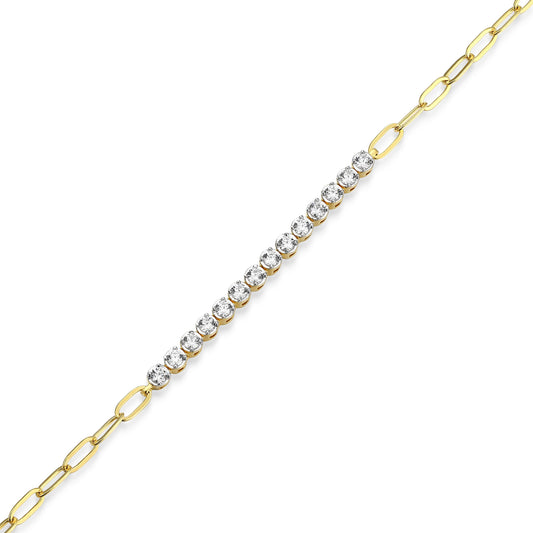 MB0155Y - Timeless Paperclip Bracelet