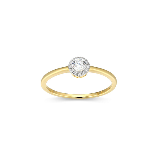 MR0157Y6 - Halo Promise Ring