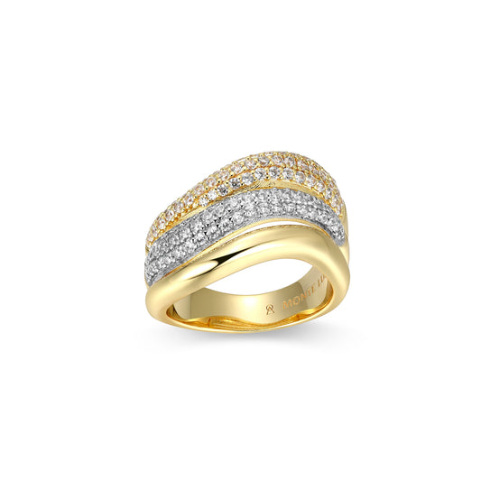 MR01386 - Adorn Sculpted Two-Tone Ring