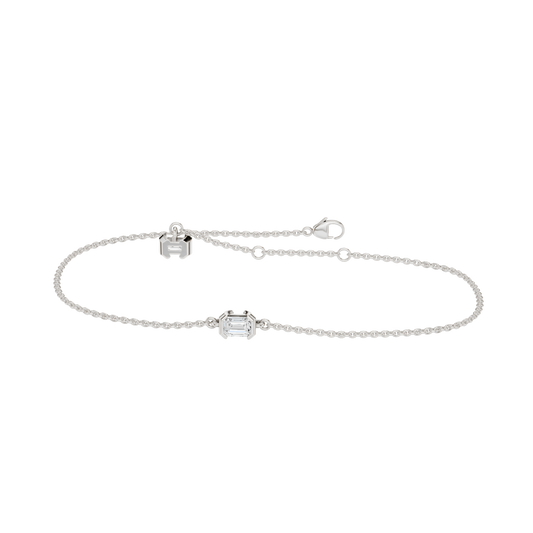 4-Prong Solitaire Bracelet(Emerald)