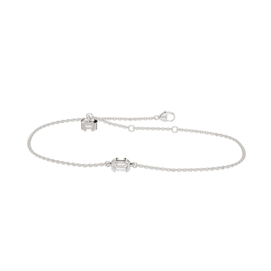 4-Prong Solitaire Bracelet(Emerald)