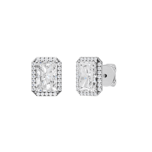 Petite Halo Stud Earrings(Radiant)