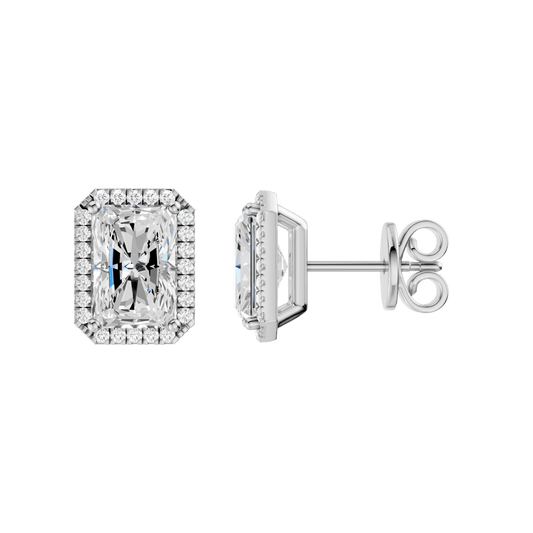 Petite Halo Stud Earrings(Radiant)
