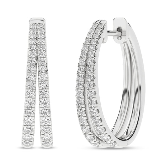 Split Hoop Earrings (Round)