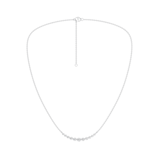 Smiley Graduated Diamond Necklace