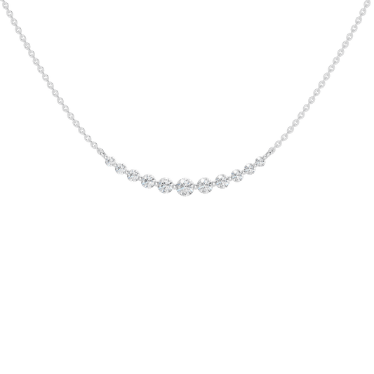 Smiley Graduated Diamond Necklace