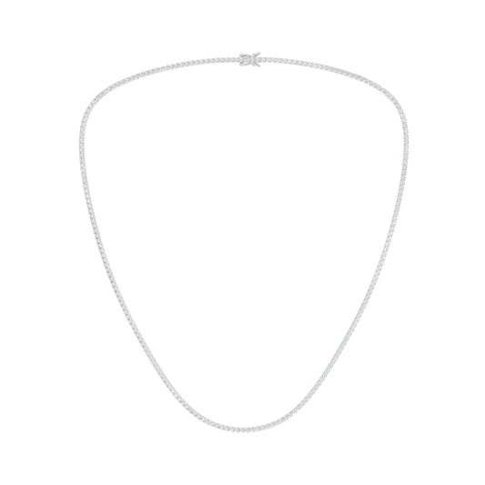 4-Prong Straight-Line 18In Tennis Necklace