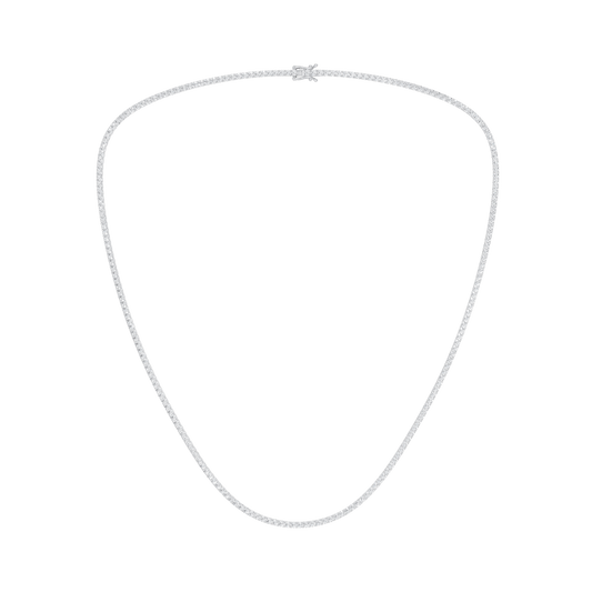 4-Prong Straight-Line 18In Tennis Necklace