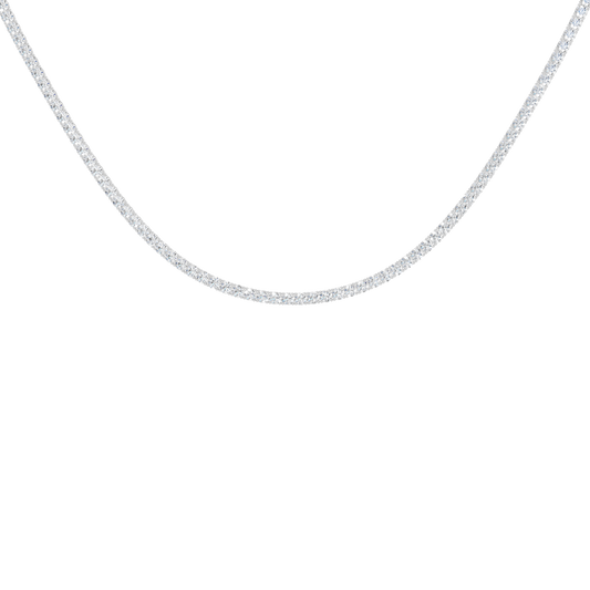 4-Prong Straight-Line 18In Tennis Necklace