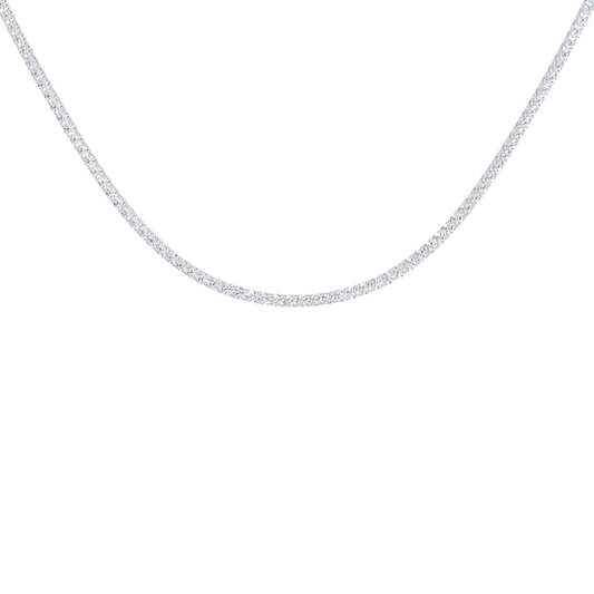 4-Prong Straight-Line 18In Tennis Necklace
