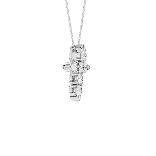 6-Stone Cross Pendant