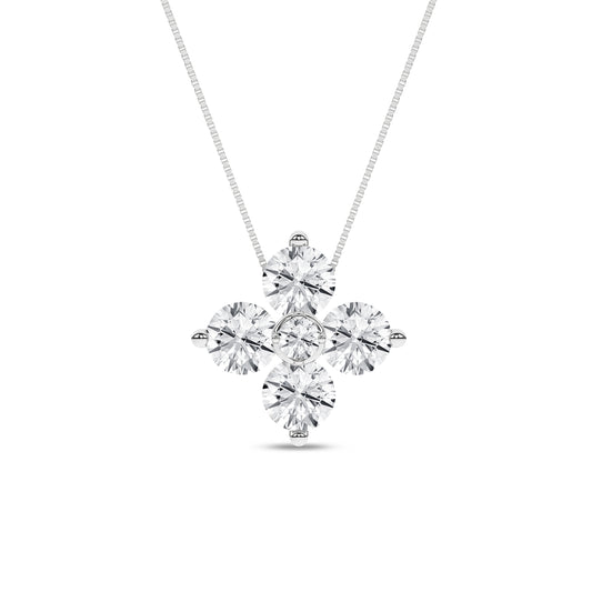 Flower Petals Stud Pendant (Round)