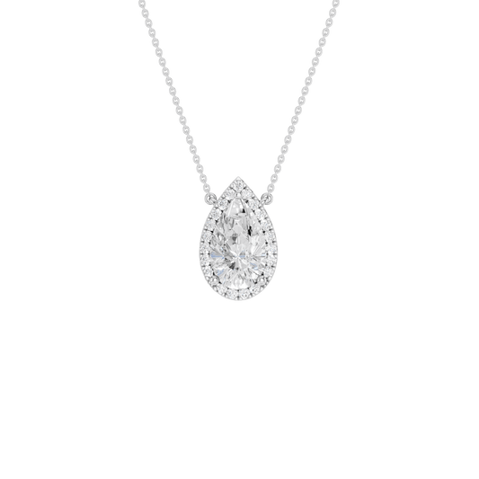 Petite Halo Pendant(Pear)