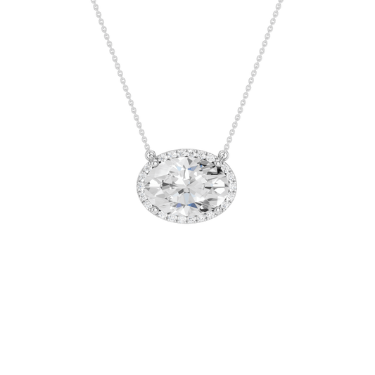 Petite Halo Pendant(Oval)