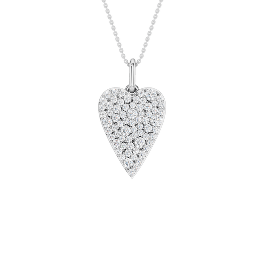 Pave Heart Pendant