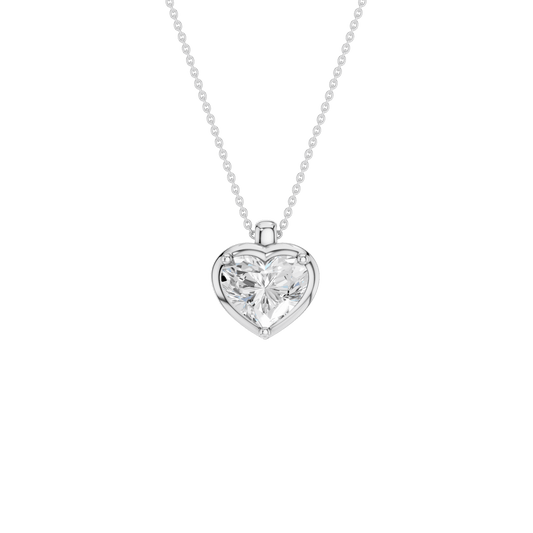 Illusion Bezel Pendant(Heart)