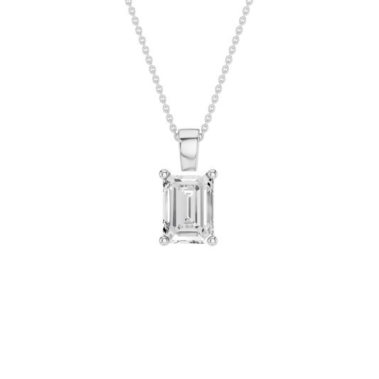 Solitaire Pendant(Emerald)