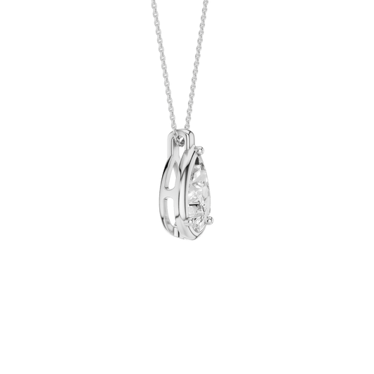 Illusion Bezel Pendant(Pear)