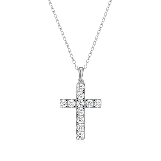 MN0150W - Faith Cross Pendant Necklace