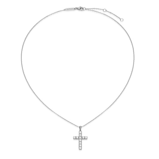 MN0150W - Faith Cross Pendant Necklace