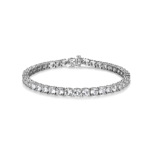 ub24w-basic-rhodium-plated-sterling-silver-and-created-white-sapphire-bracelet