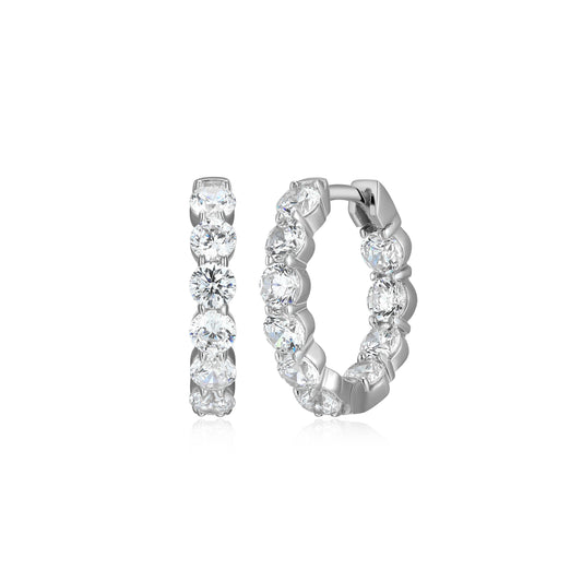 ME0156W - Inside-Out Hoop Earrings