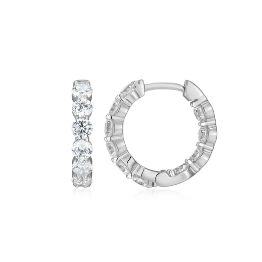 ME0156W - Inside-Out Hoop Earrings
