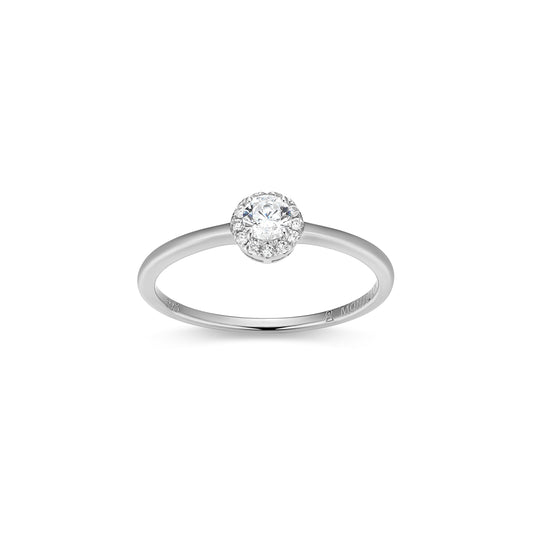 MR0157W6 - Halo Promise Ring