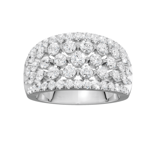 Multi Row Diamond Ring