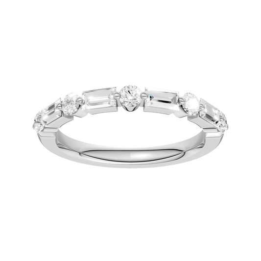 Single Shared-Prong Wedding Band