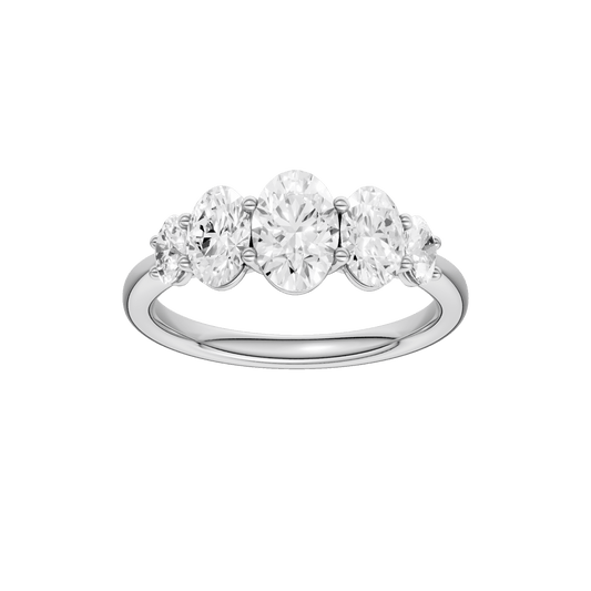 Graduated 5-Stone Band(Oval)