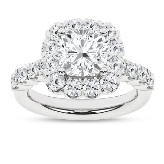 Elegant Halo Ring (Cushion)