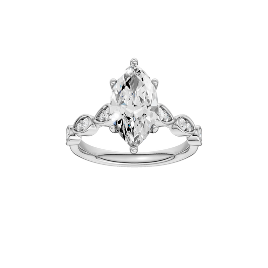 Trellis Shank Engagement Ring(Marquise)