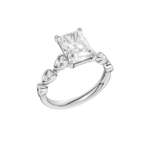 Trellis Shank Engagement Ring(Radiant)