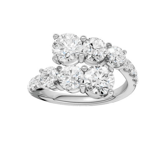 Bypass Diamond Ring (Round)