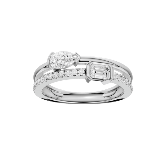 Stackable Ring(Emerald, Pear)