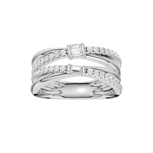 Stackable Ring(Baguette, Round)