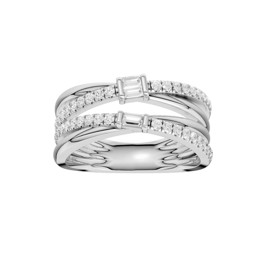 Stackable Ring(Baguette, Round)