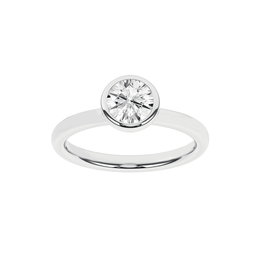 Bezel-Set Solitaire Ring (Round)