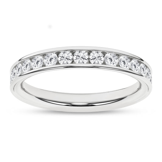 Channel Set Wedding Band (Round)