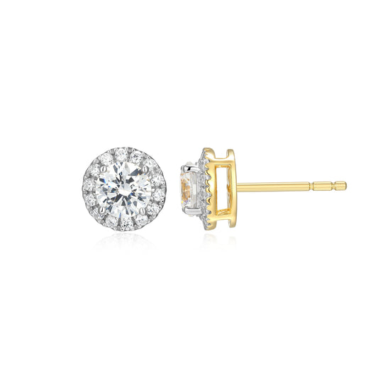 ME0147Y - Halo Stud Earrings