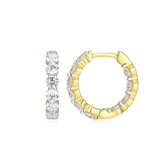 ME0156Y - Inside-Out Hoop Earrings