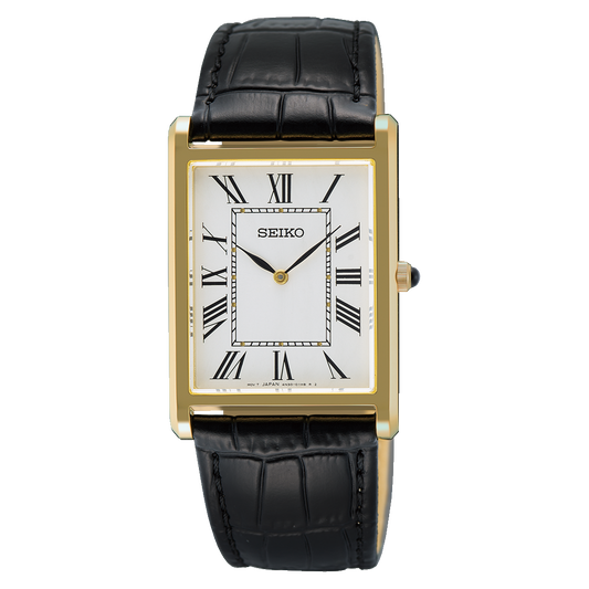 Seiko Classic Quartz White Dial Men's Watch SWR104
