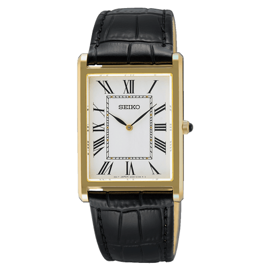 Seiko Classic Quartz White Dial Men's Watch SWR104
