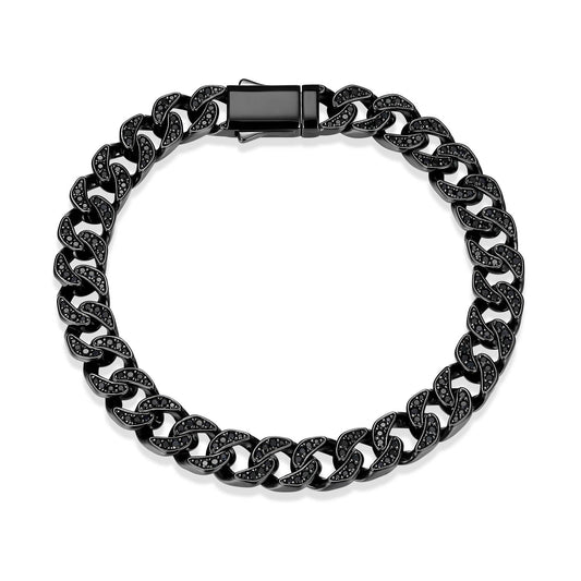 ub0058-links-genuine-black-sapphire-gunmetal-plated-sterling-silver-bracelet