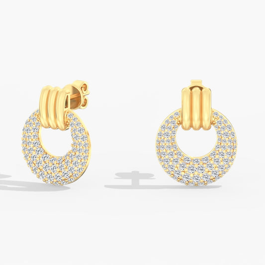 domed-pave-door-knocker-earrings-E472.00W14