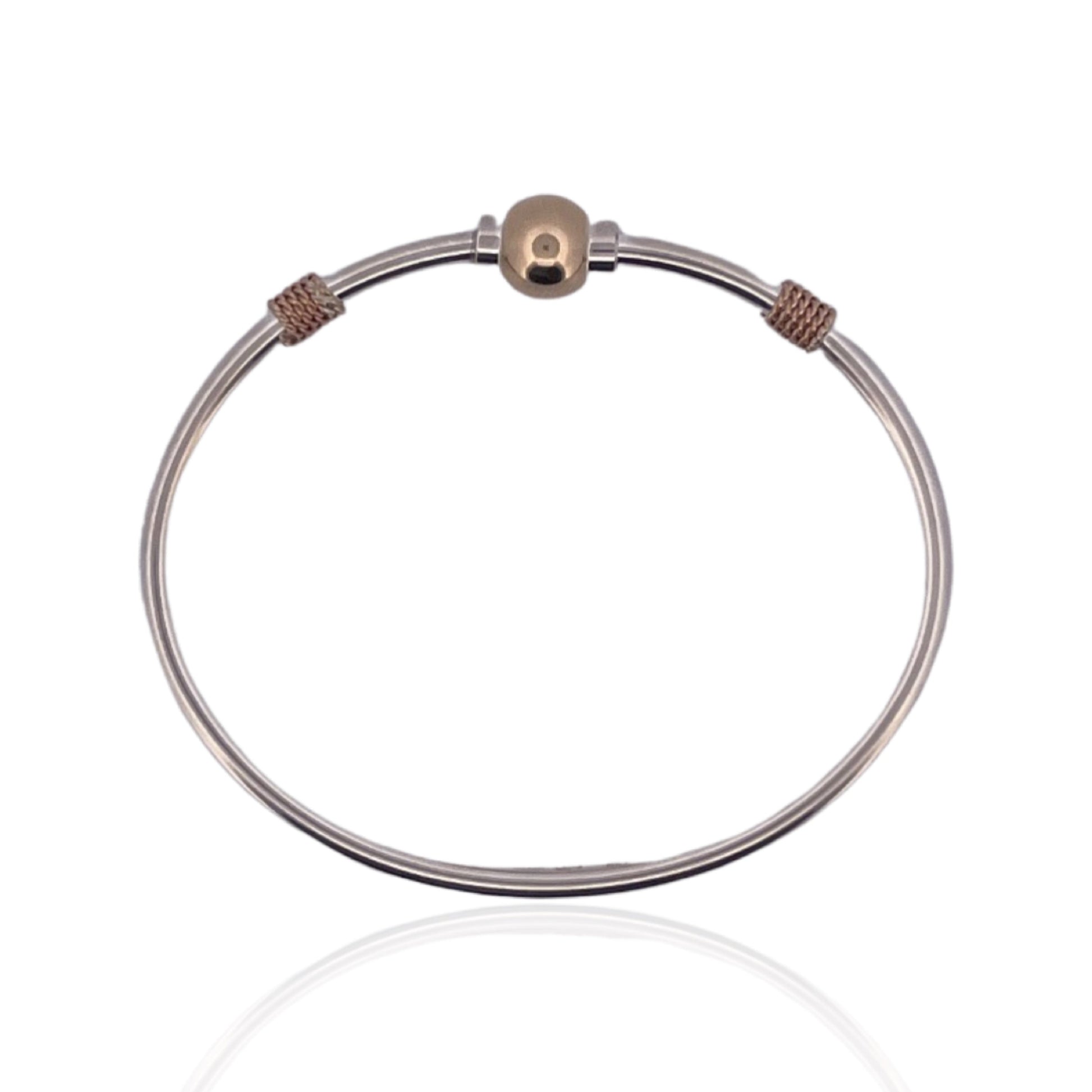 2tone-s-silver-14ky-1-ball-rope-sides-cape-cod-style-bracelet