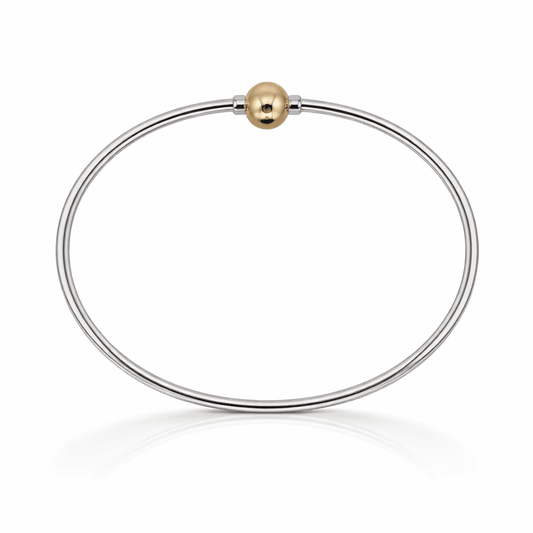 2tone-s-silver-14ky-1-ball-cape-cod-style-bracelet